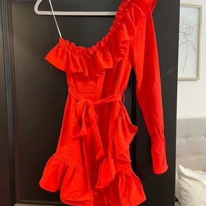 White fox boutique red dress